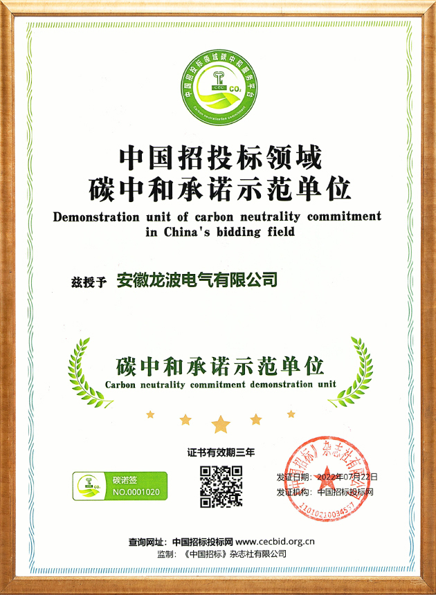 Carbon Neutrality Commitment Demonstration Unit