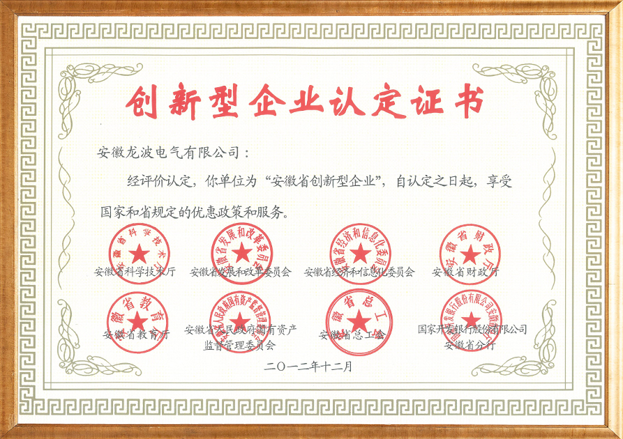 Innovative enterprise in Anhui Province