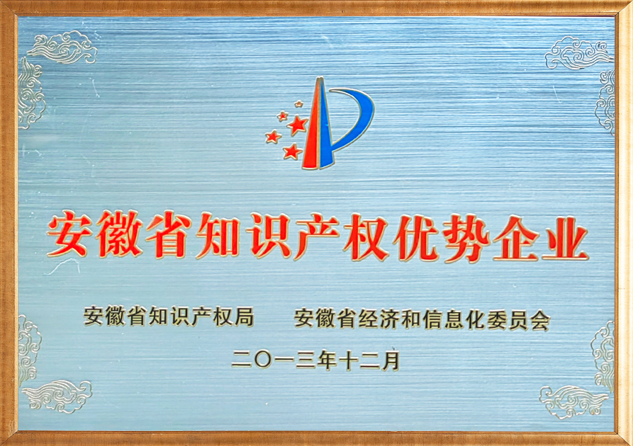 Anhui Province Intellectual Property Advantage Enterprise